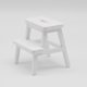 thumbnail image 3 of Silla de casa de muñecas, accesorios en miniatura, sillas modelo para habitación infantil. Blanco, 3 of 8