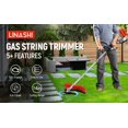 thumbnail image 3 of Floseru 5 in 1 Gas Weed Wacker – 52CC 2-Cycle Weed Eater/Pole Saw/Hedge Trimmer, for Lawn Care & Gardening, 3 of 10