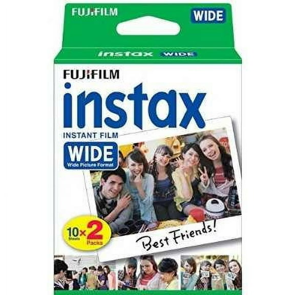 Fujifilm Instax Wide Film Twin Pack (White) (Old Packaging)