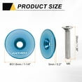 thumbnail image 2 of Durable Aluminum Alloy Headset Stem Top Cap for Mountain and Road Bikes, Blue, 2 of 6