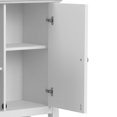 thumbnail image 4 of Amherst Armoire de Rangement Basse Transitionnelle en Bois Massif de 32 Pouces de Large, Blanche, 4 of 9