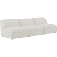 thumbnail image 1 of Meridian Furniture Miramar Canapé Modulaire en Lin Texturé Crème Durable, 1 of 13