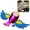blue-1pc, variant on Flying Bird Car Decoration, Flapping Wings Self-Flying Bird, Wind-Powered Mechanical Bird Figurine, Shaking Doll for Car Dashboard Hood Mirror, Motorcycle Ornament for Xmas Gift