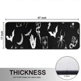 thumbnail image 5 of Kitchen Rugs Sets Of 2,Black Halloween Witchy Symbols Anti Fatigue Kitchen Mat Rugs Non Slip Washable,Decorative Kitchen Floor Mats for Kitchen,Sink,Laundry,17"x47"+17"x47", 5 of 5