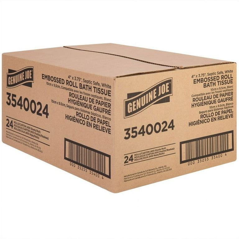 Genuine Joe 2-ply Bath Tissue Rolls - 2 Ply - 4 Genuine Joe 2-ply Bath Tissue Rolls - 2 Ply - 4