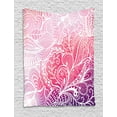 thumbnail image 1 of Floral Tapestry, Boho Intricate Floral Design Hand Drawn Flowers and Leaves in Pinkish Colors, Wall Hanging for Bedroom Living Room Dorm Decor, 60W X 80L Inches, Pink Purple White, by Ambesonne, 1 of 2