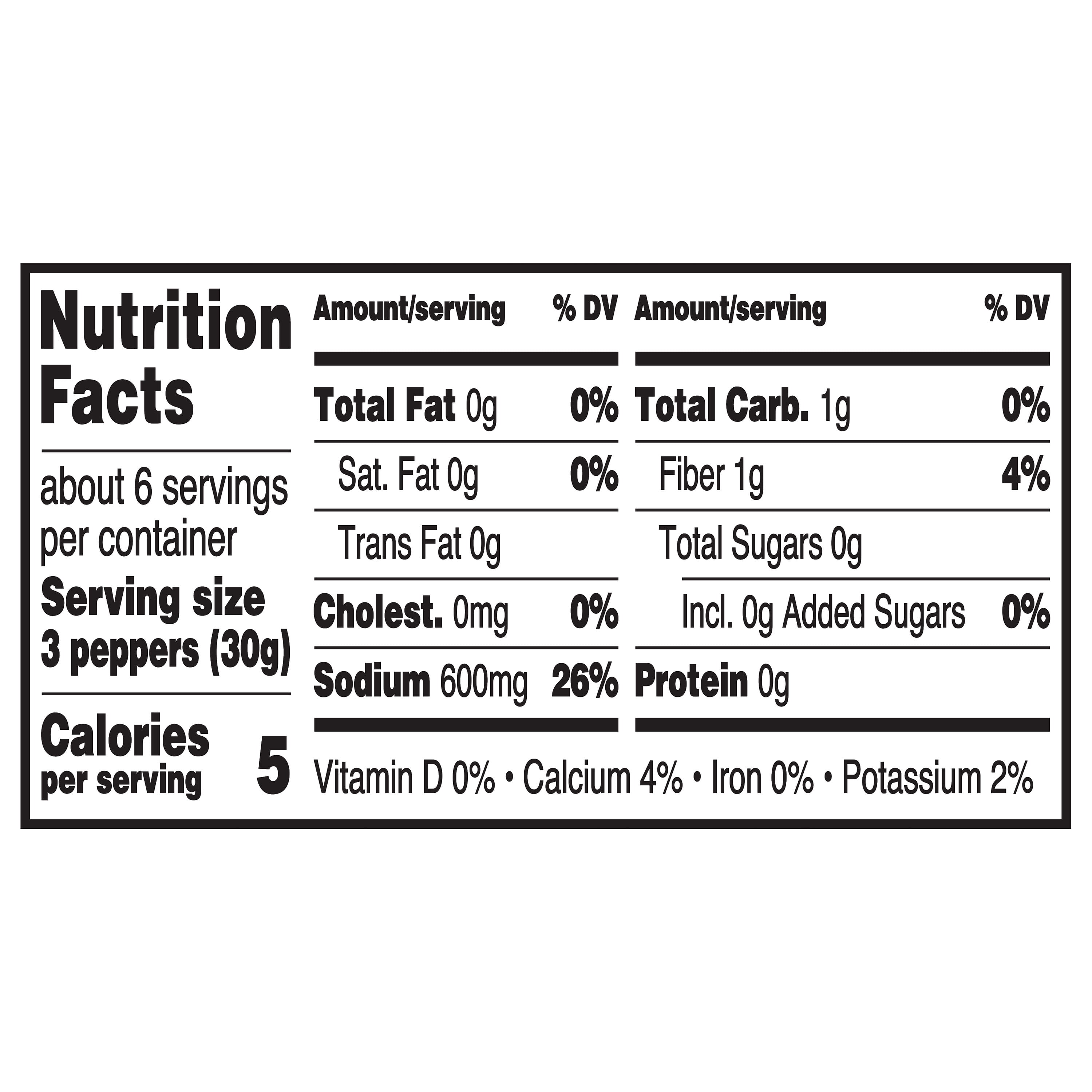 Great Value Whole Pepperoncini, 12 fl oz