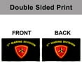 thumbnail image 4 of Dutern Double Sided 3rd Division Military Flag Banner 3 Ply with Brass Grommets 12x18 Inch, 4 of 4
