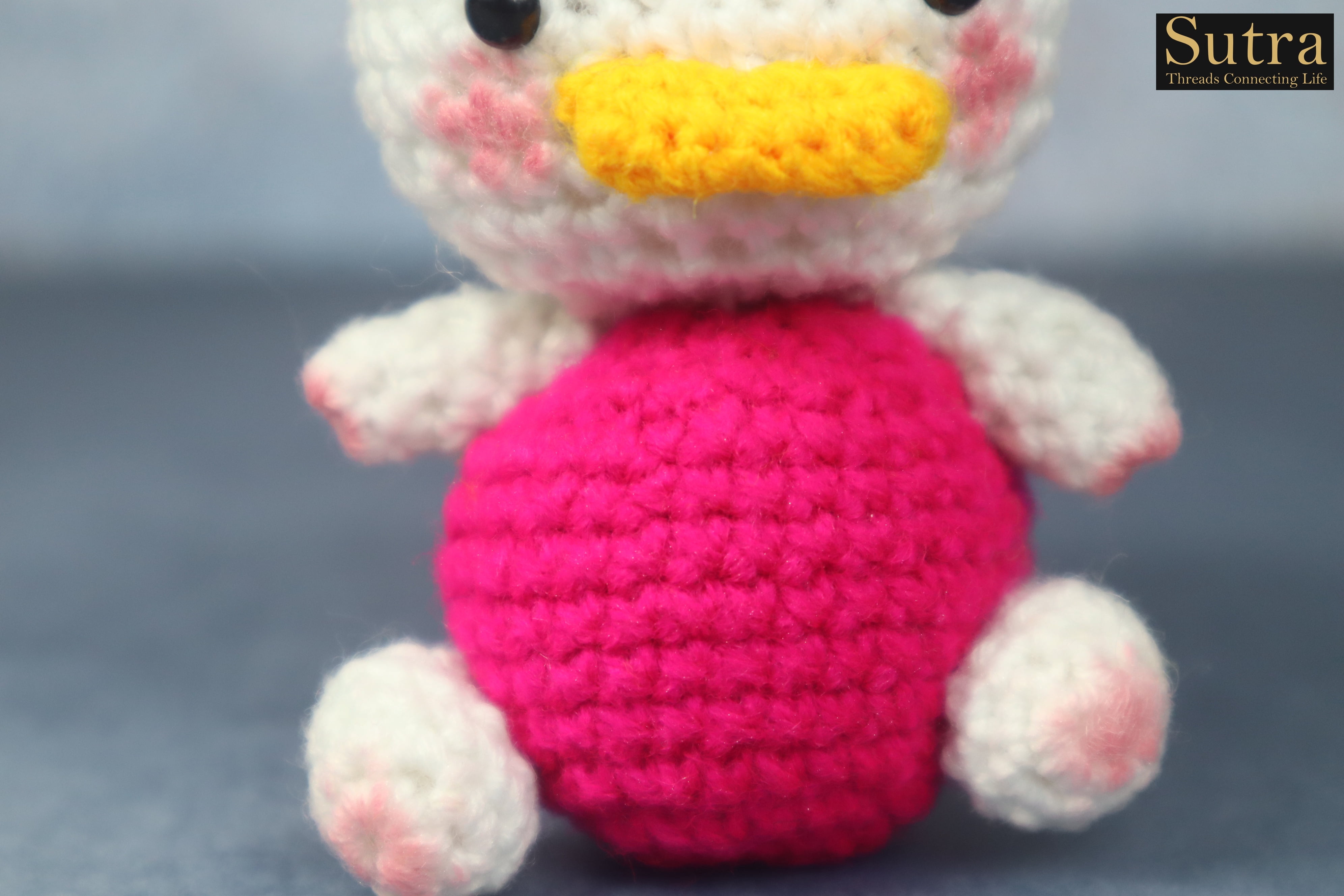 Daisy Duck Handmade Pink crochet Toy, Best Gift for Baby Shower , Birthday