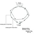 thumbnail image 3 of Boho Beads Double Layer Silver Beach Anklets For Women Ring Beads Pendant Foot Chains Beach Bracelet Anklets Pet Remembrance Bracelet Bracelet Display Ring Joint Eyebolt of The Rings Book Set of The, 3 of 4