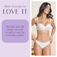 thumbnail image 5 of Leonisa Basics Low-Rise Classic Microfiber Thong Panty for Women - Size L, 5 of 7