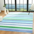 thumbnail image 3 of FULIE 6'x9'Boho Area Rugs Living Room Rugs Non-Slip Carpet Rug,Blue, 3 of 7