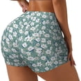 thumbnail image 2 of Kdxio Floral Print Workout Shorts for Women Seamless Soft Smooth Gym Yoga Scrunch Active Shorts, 2 of 9