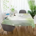 thumbnail image 6 of Flower Butterfly Rectangle Tablecloth, Dust Proof Anti Wrinkle Wipeable Table Cloth Tabletop foration of Dinner Kitchen Wedding Holiday Party 54"x54" Decor Gift, 6 of 7