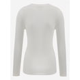 thumbnail image 2 of Womens Pullover Long Sleeve Crewneck Shirts Ribbed Knit Slim Fitted Casual Jumper Tops, 2 of 5