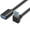 0.3m Bend up, variant on 5Gbps USB3.0 Extension Cable Right/Left Angled Male to Female 90 Degree Adapter Cord for Desktop Laptop and More