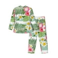 thumbnail image 2 of Kll Tropical Flamingo Sleepwear Mens Flannel Pajamas,Long Cotton Pj Set, 2 of 9