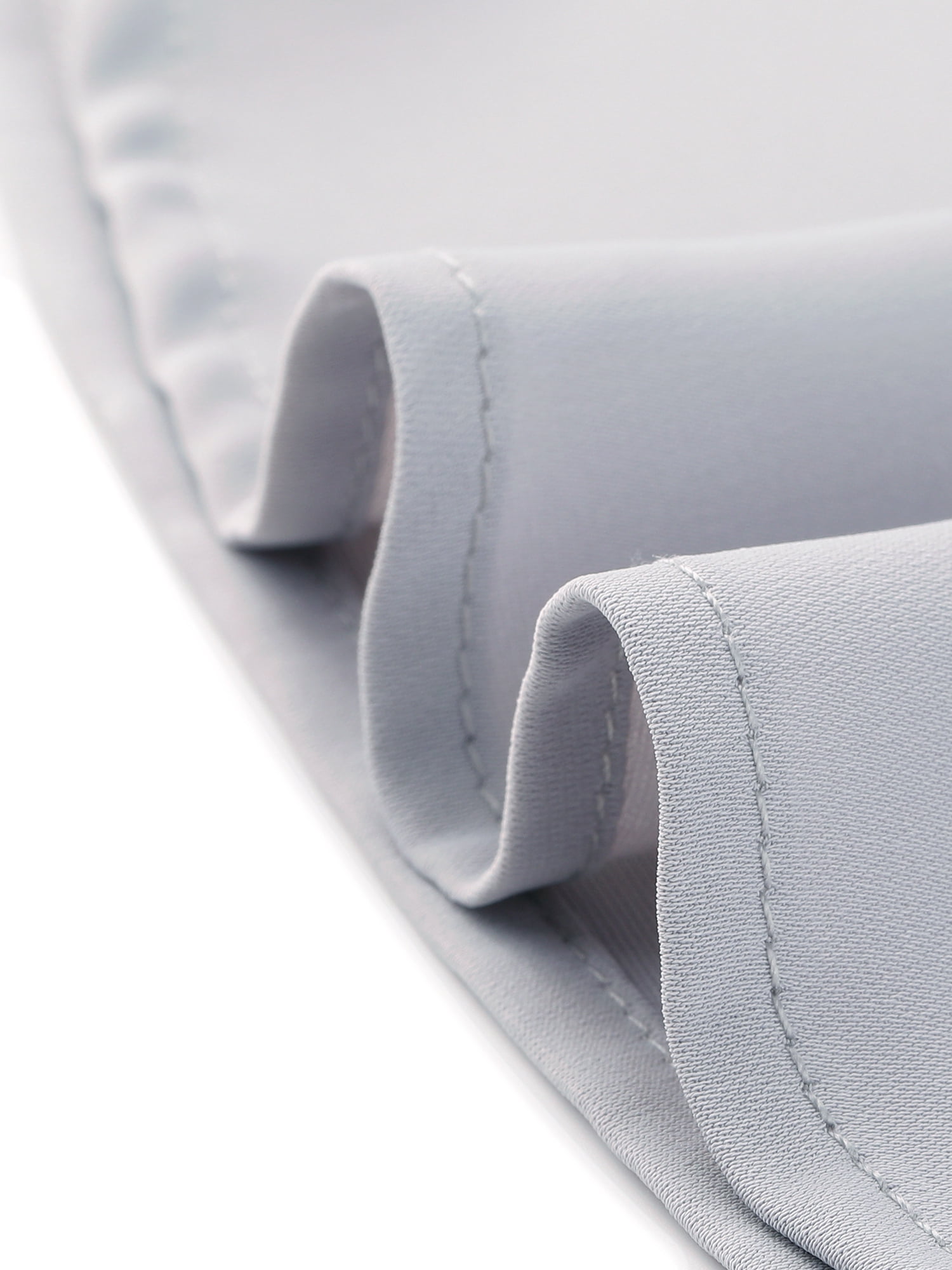 DARING DIVA Women's Ruffled Trim Pleated Plain Blouse Top L Grey