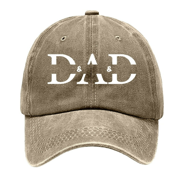MIASHUI Casquette de Baseball Fête des Pères pour Femmes avec Nom pour Cadeaux, Design Rétro Lavé, Ajustement Réglable pour Grand-Père, Papa et Enfants Kaki
