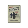 thumbnail image 2 of Pa's Fishing Stories Novelty Sign, Metal Wall Decor - 10x14 inches, 2 of 4