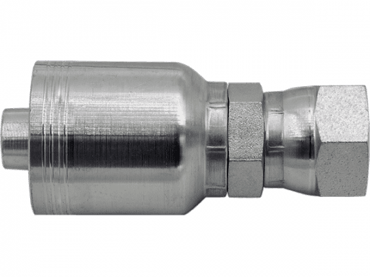 Straight Bite The Wire Series 3/8 Hose X 1/4 Female ORFS | Single Fitting Hydraulic Crimp Fitting 