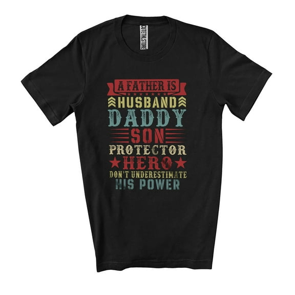 Vintage A Father Definition Husband Daddy Protector; Fantastic Father's Day Family Unisex T-Shirt