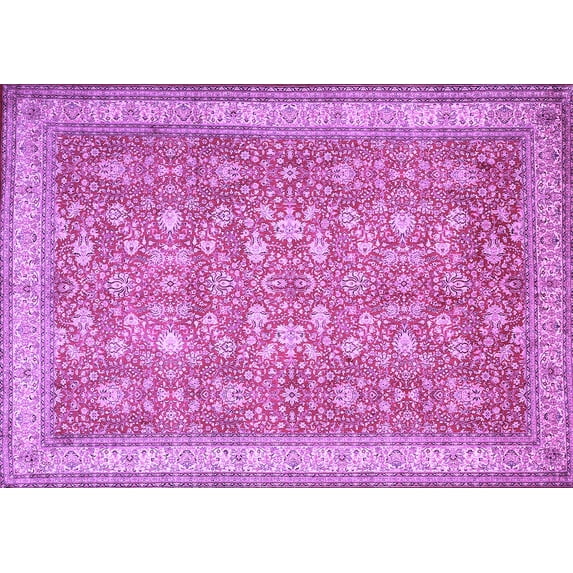 Ahgly Company Indoor Rectangle Persian Purple Traditional Area Rugs, 6' x 9'