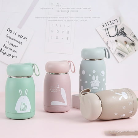 

SunSunrise Cute Rabbit Kids Stainless Steel Vacuum Cup Coffee Mug School Thermal Bottle