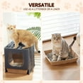 thumbnail image 3 of Cshidworld 5 Pack Large Disposable Litter Box for Cats, Hamster, Guinea Pig Mice Bunny Small Animals, Paper Litter Tray Travel Toilet Cat Litter Box for Indoor Outdoor, Durable and WaterResistant, 3 of 7