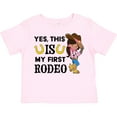 thumbnail image 3 of Inktastic Yes, this IS my First Rodeo- cowgirl in hat and boots Girls Toddler T-Shirt, 3 of 5