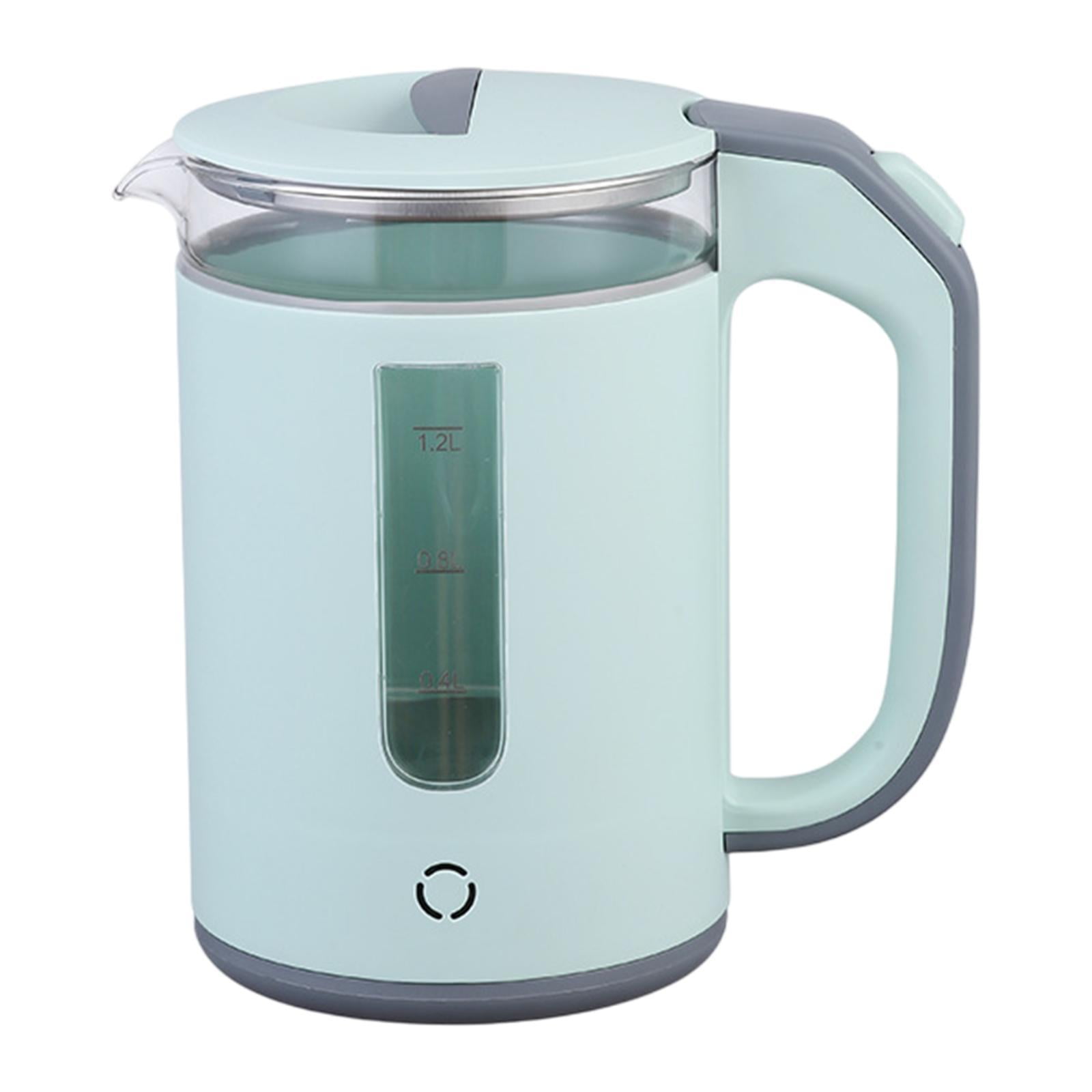 Fiocias High Borosilicate Glass Electric Kettle Hot Water Kettle for Hotel Daily Use Green