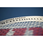 Wilson Hyper Hammer 5.3 Adult Recreational Tennis Racket - Black/White/Gold, Grip Size 3 - 4 3/8