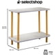 thumbnail image 1 of Mesa Centro Lateral Minimalista Madera Doble Repisa 60cm Color, 1 of 5
