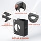 thumbnail image 3 of Placa de refuerzo para puerta Uxcell para puerta de 1-3/8" de grosor y cerradura de pomo de tamaño 4-1/2"; 4-1/2" negra, 3 of 6