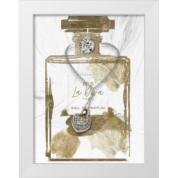 Sommers, Mindy 14x18 White Modern Wood Framed Museum Art Print Titled - La Diva Parfum