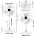 thumbnail image 3 of WEISIPU Telescopic Cordless Fan Cooling Wireless Folding Portable USB Rechargeable Fan, 3 of 5
