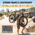 thumbnail image 5 of Hopepeak Racer 26" Adult Electric Bike, Mountain Ebike with up to 20MPH, 48V 7.8Ah Battery 350W Motor Peak 1000W Electric Bicycle,Unisex (Gray), 5 of 5