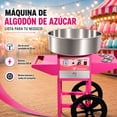 thumbnail image 2 of Máquina de Algodón de Azucar GUTSTARK RODANTE Comercial, 2 of 9
