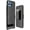 Black, variant on Case with Clip for T-Mobile REVVL 6X 5G (2023) / REVVL 6 5G (2022), Nakedcellphone Slim Hard Shell Phone Cover with Kickstand and [Rotating/Ratchet] Belt Hip Holster Holder Combo
