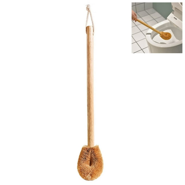 Cepillo de baño de madera con coco natural. Cepillo de baño.