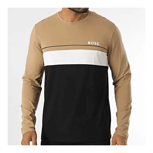 Hugo Boss Men's Balance Long Sleeve Shirt, Black