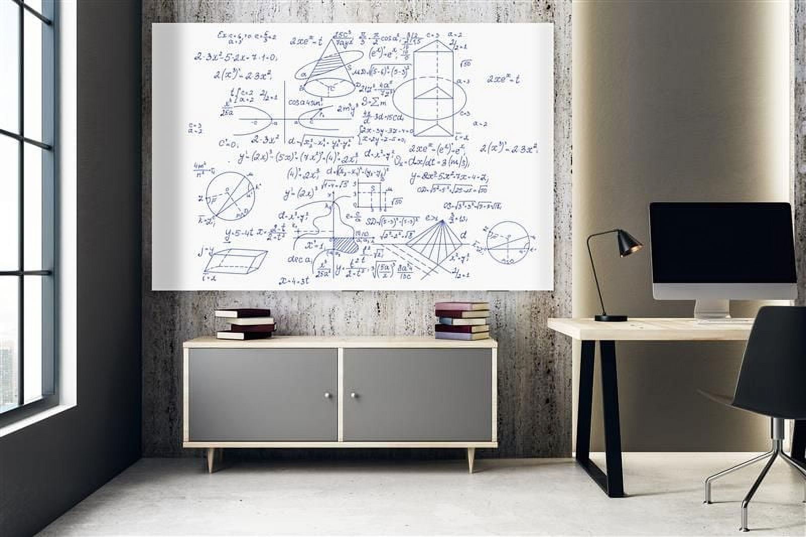 LUXOR WGB7248M 72"W x 48"H Magnetic Wall-Mounted Glass Board