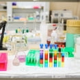thumbnail image 2 of CIMAXIC Transparent Plastic Test Tube Rack for Storage Use with Durable Quality and Multiple Holes 2PCS,6.3"X3.35"X1.97", 2 of 4