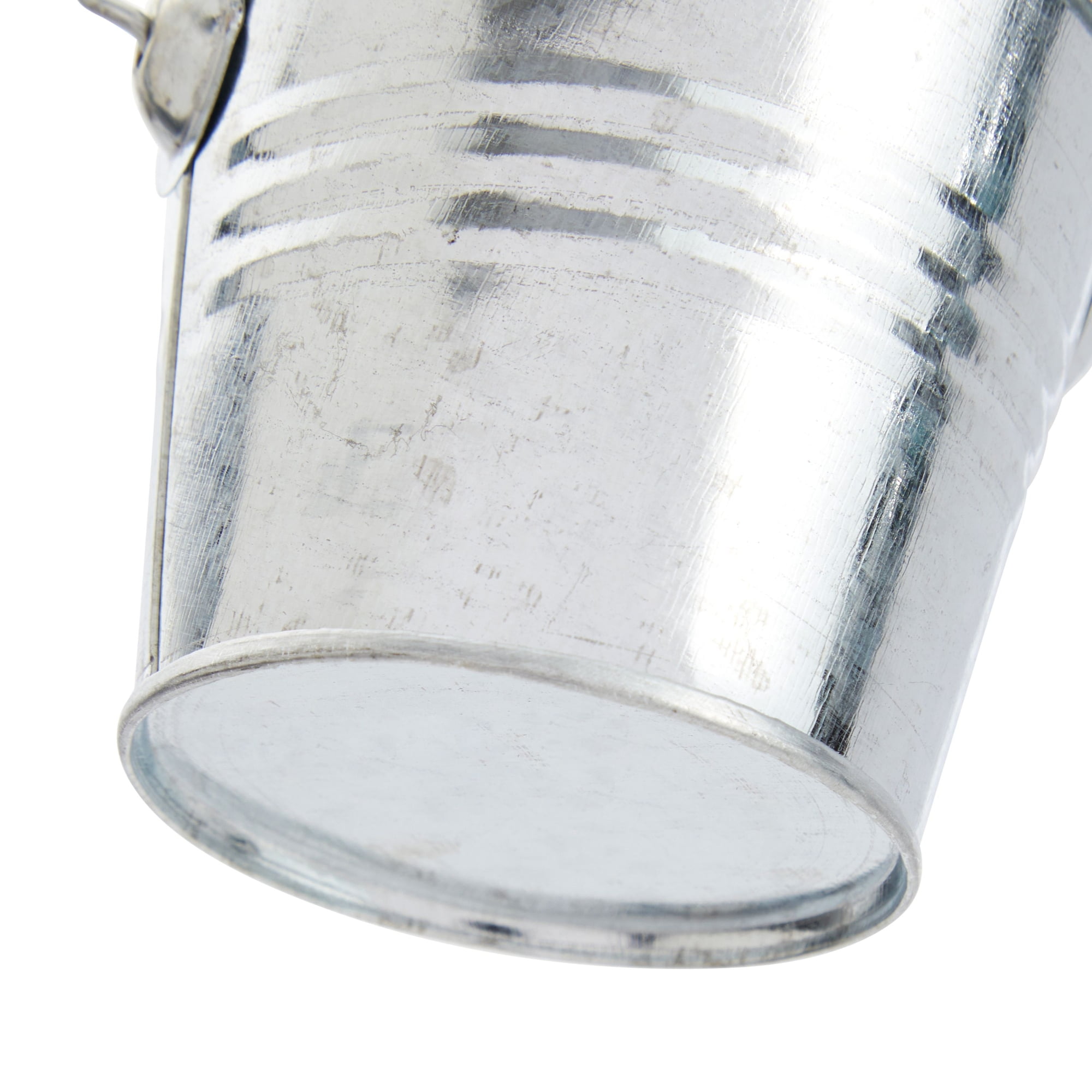 Wholesale Sliver galvanized steel small bucket with handle 3L 4L