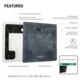 thumbnail image 3 of DUKAP LIFE Digital Bathroom Body Weight Scale -GREY QUARTZ, 3 of 6