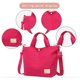 thumbnail image 4 of Bolsa de viaje expandible para mujer | Bolsa ligera para gimnasio y fin de semana con doble correa | Bolsa de nailon impermeable para deportes, escuela y equipaje de mano en avión, 4 of 6