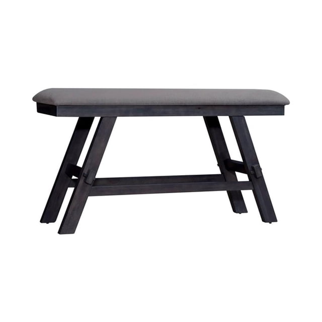 Liberty Furniture Lawson Counter Bench with Trestle Base (RTA) in Gray