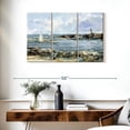 thumbnail image 3 of Elephant Stock Rocky Shore Coastline I Wall Art - Horizontal Multi Panel Canvas - Living Room Wall Decor - Beach Multi Panel - Blue And Brown Decor By Ethan Harper - 38" x 24", 3 of 8