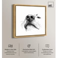 thumbnail image 2 of The Nose Knows Canvas Vintage Dog Drawings by Art Remedy, Gold Frame, 24" x 24", 2 of 7