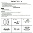 thumbnail image 2 of B&P Lamp® Black In Line Feed Through Rocker Switch, 2 of 2